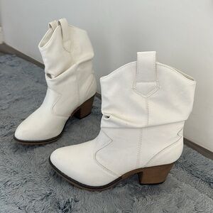 White Booties (Never Worn)